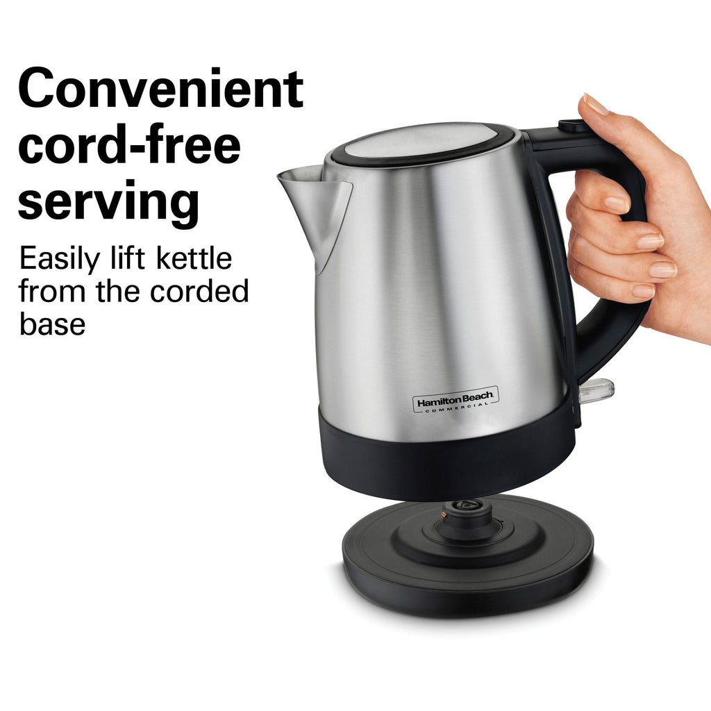Hamilton Beach Stainless Steel Electric Kettle, Tea & Water Kettle, 1L