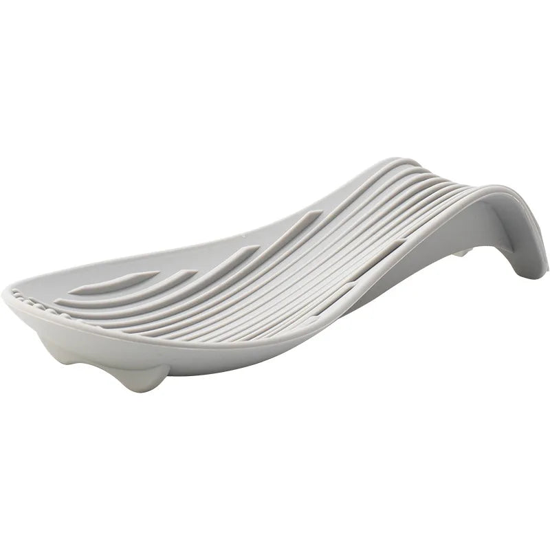 Silicone Kitchen Spoon Holder Tray for Spatulas and Cooking Utensils