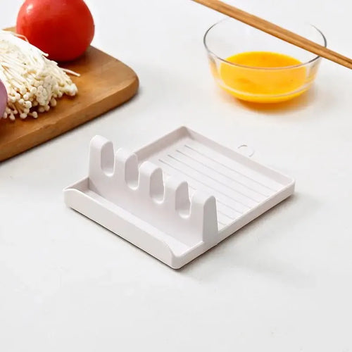 1PC Multi-Function Kitchen Spatula Rack – Spoon Rest & Pot Lid Holder