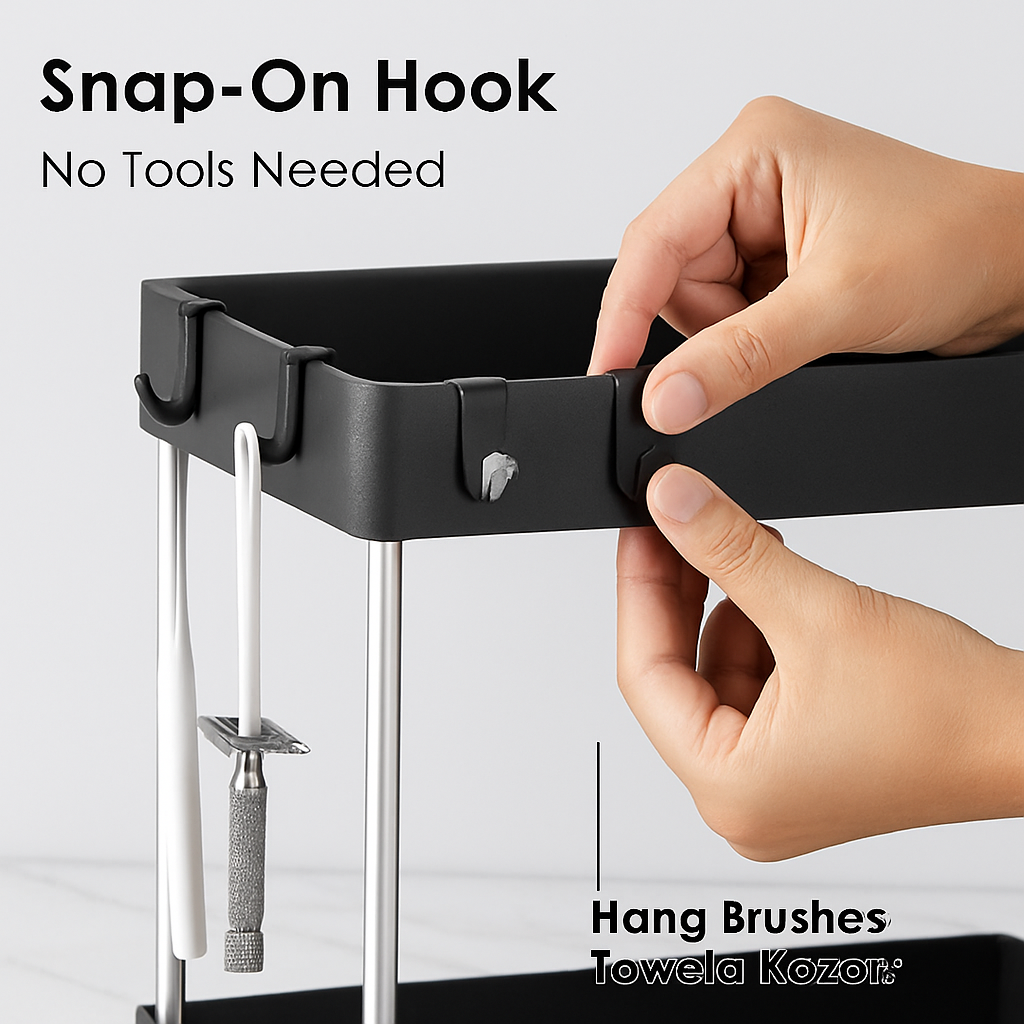 2-Tier Under Sink Shelf Organizer for Bathroom